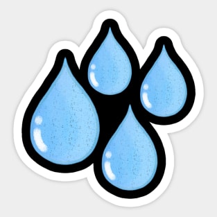 Rain Drops Sticker